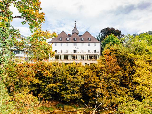 Schlosshotej im Herbst