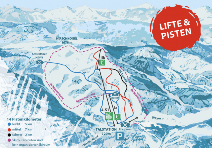 Karte Forsteralm