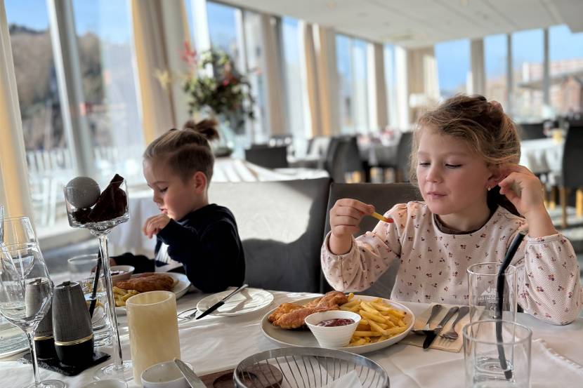 Schlossrestaurant mit Kindern