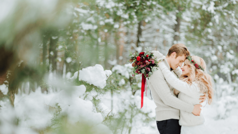 Winterhochzeit im Schloss: Ein Märchen im Schnee