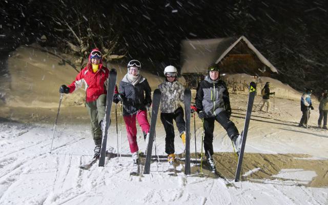 Flutlicht-Skifahren auf der Forsteralm