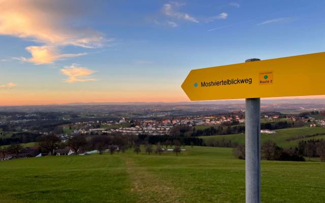 Allhartsberger Rundwanderweg mit Blick ins Mostviertel