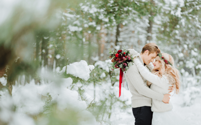 Winterhochzeit im Schloss: Ein Märchen im Schnee