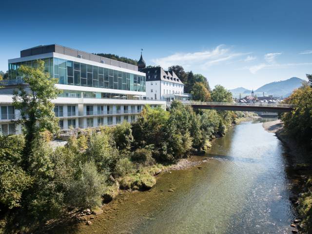 Außenansicht vom Schloss mit Waidhofen an der Ybbs