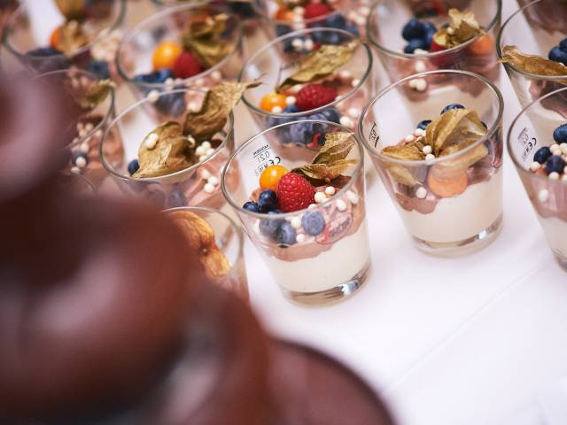 Dessert bei der Hochzeit