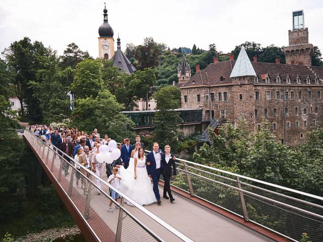 Steg und Schloss Rothschild in Waidhofen an der Ybbs