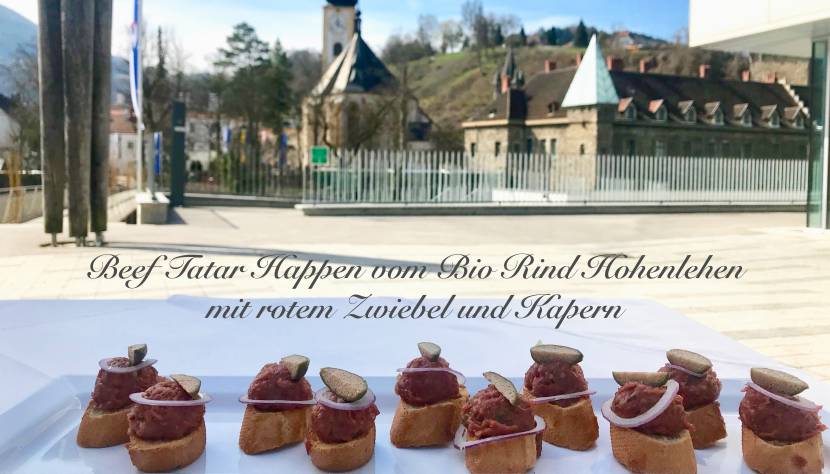 Beef Tartar Happen vom Hohenlehner Biorind