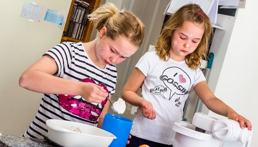 Mit den Kindern backen