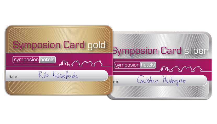 Die Symposion Cards gold und silber
