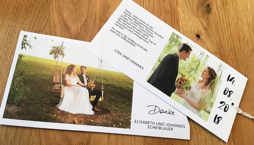 Dankeskarte Hochzeit