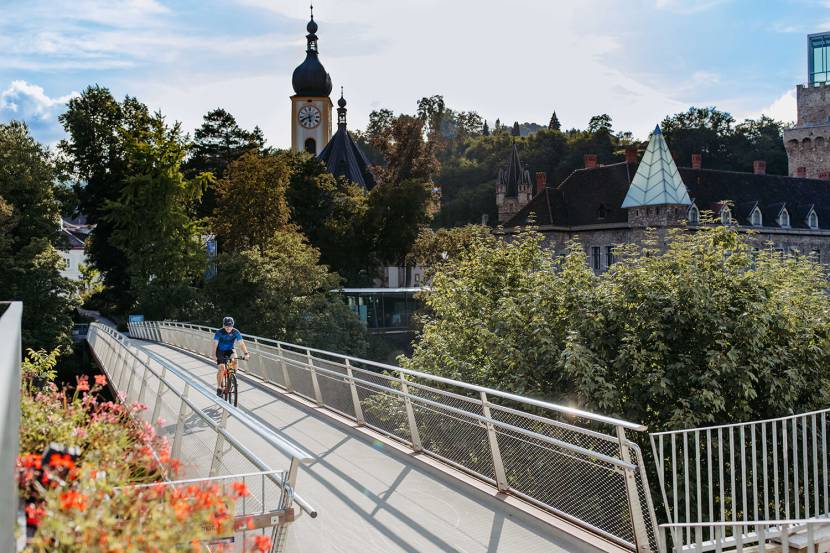 Über den Ybbssteg zurück zum Hotel