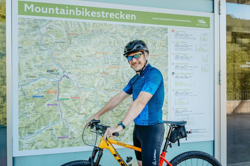 Unsere neue Übersichtskarte bildet alle Mountainbikestrecken in der Umgebung ab