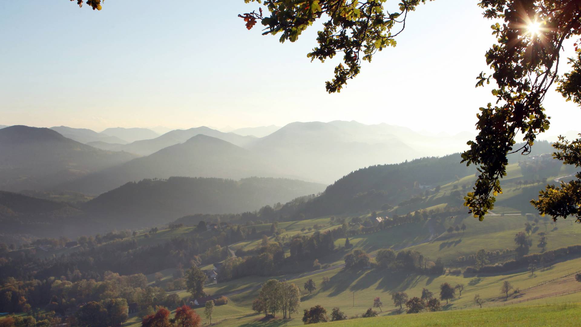 Ausblick beim Motorradfahren in Österreich